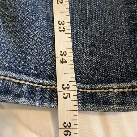 Jag Jeans High Rise Skinny Distressed Pull-On Jeans Dark Wash Blue Women's SZ 6 - Picture 12 of 16